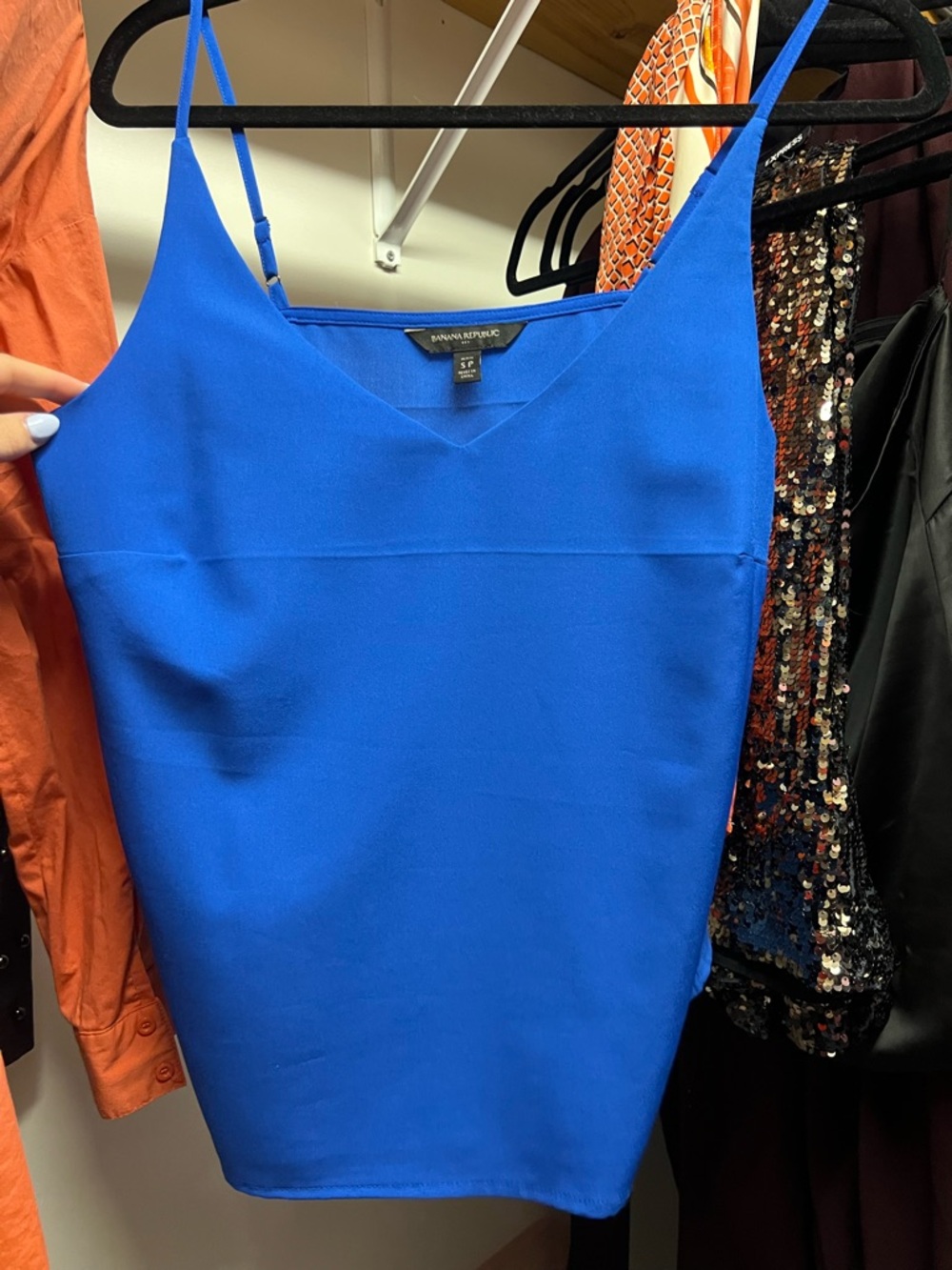 Banana Republic Royal Blue Spaghetti Strap top